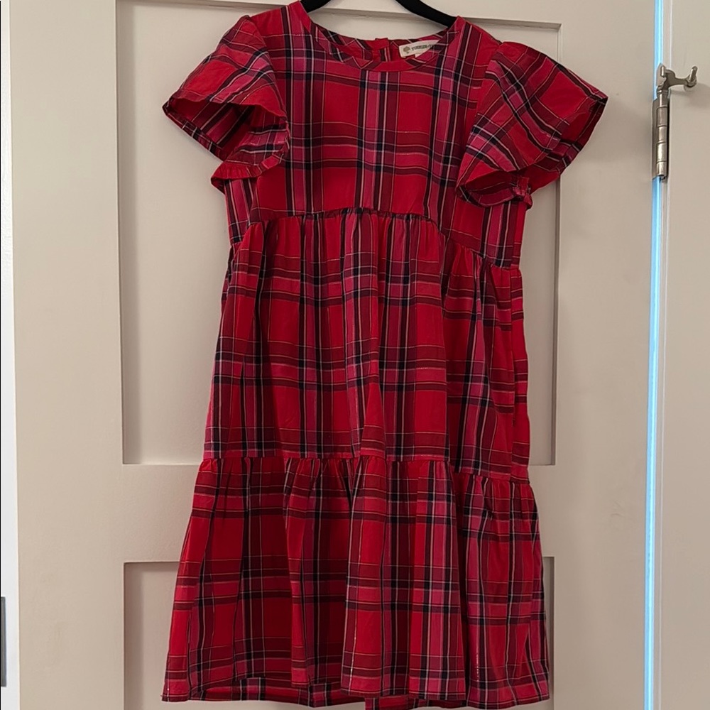 Tucker + Tate Red and Black Ruffled Tiered Sundress